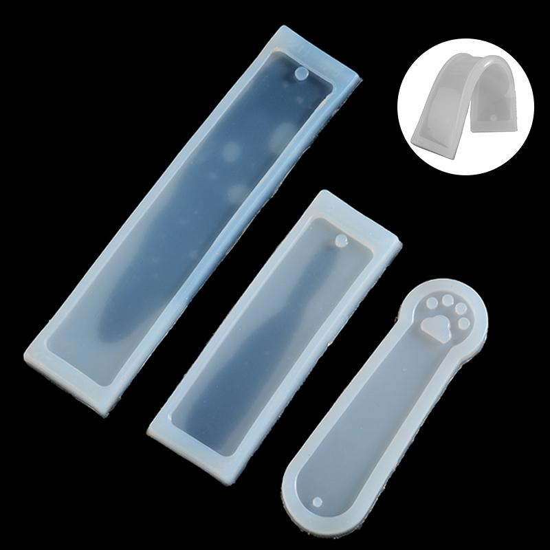 3шт экологически силиконовая прямоугольная форма для кошачьих когтей DIY изготовление закладок
