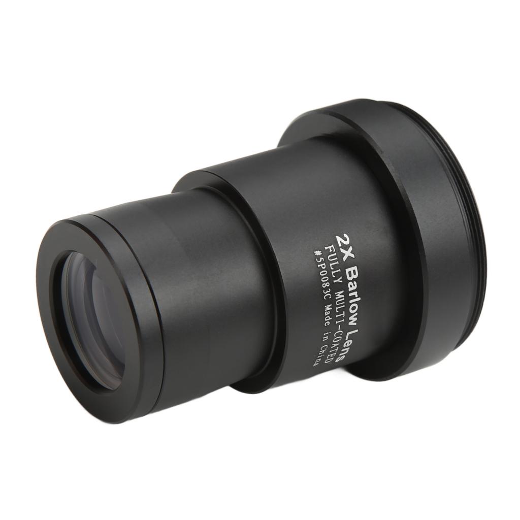 2X Telescope Barlow Lenses 1.25in FMC Green Film 2X Barlow Lenses with M35 Thread for Astronomical Observation