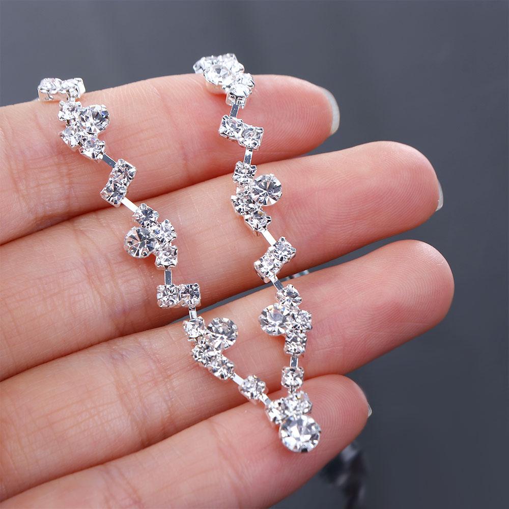 Necklace Necklace Earrings Set Crystal Bridal Set Bridal Jewelry Jewelry Set Wedding Accessories