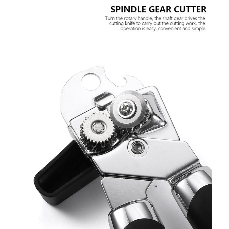 Can Opener Professional Ergonomic Kitchen Tool Manual Side Cut Can Openers Drink Bottle Opener Knife For Cans Lid Kitchen Gadget