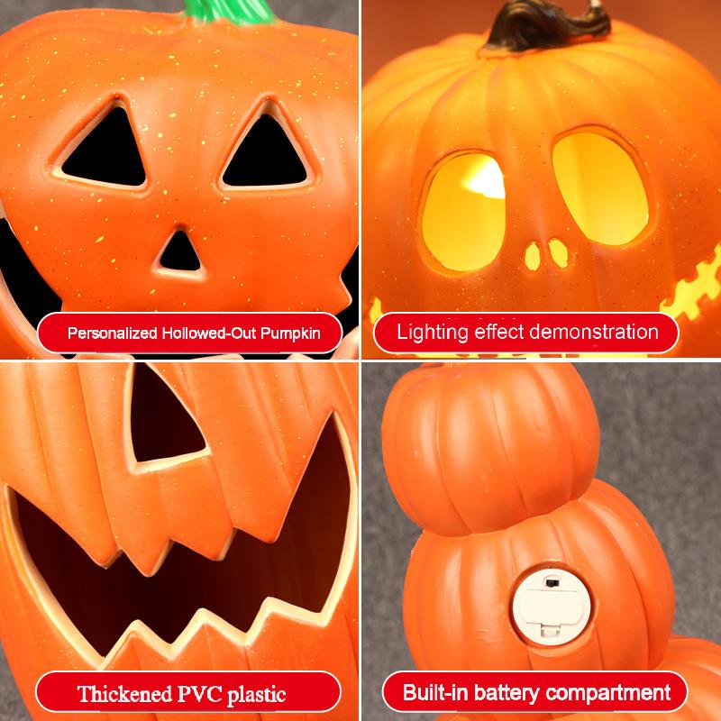plastic Pumpkins halloween Lights halloween Pumpkin