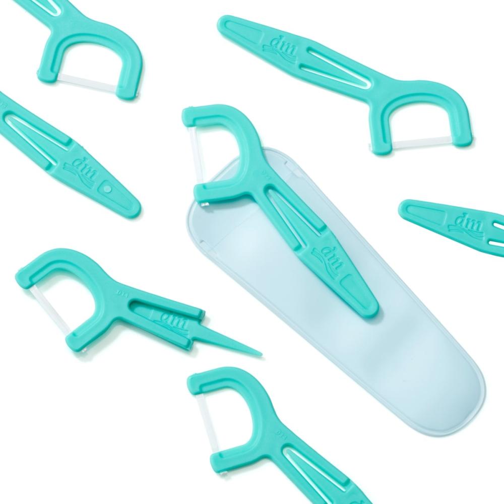 Зубная нить DM Dontodent Sensitive, 40 шт., включая футляр