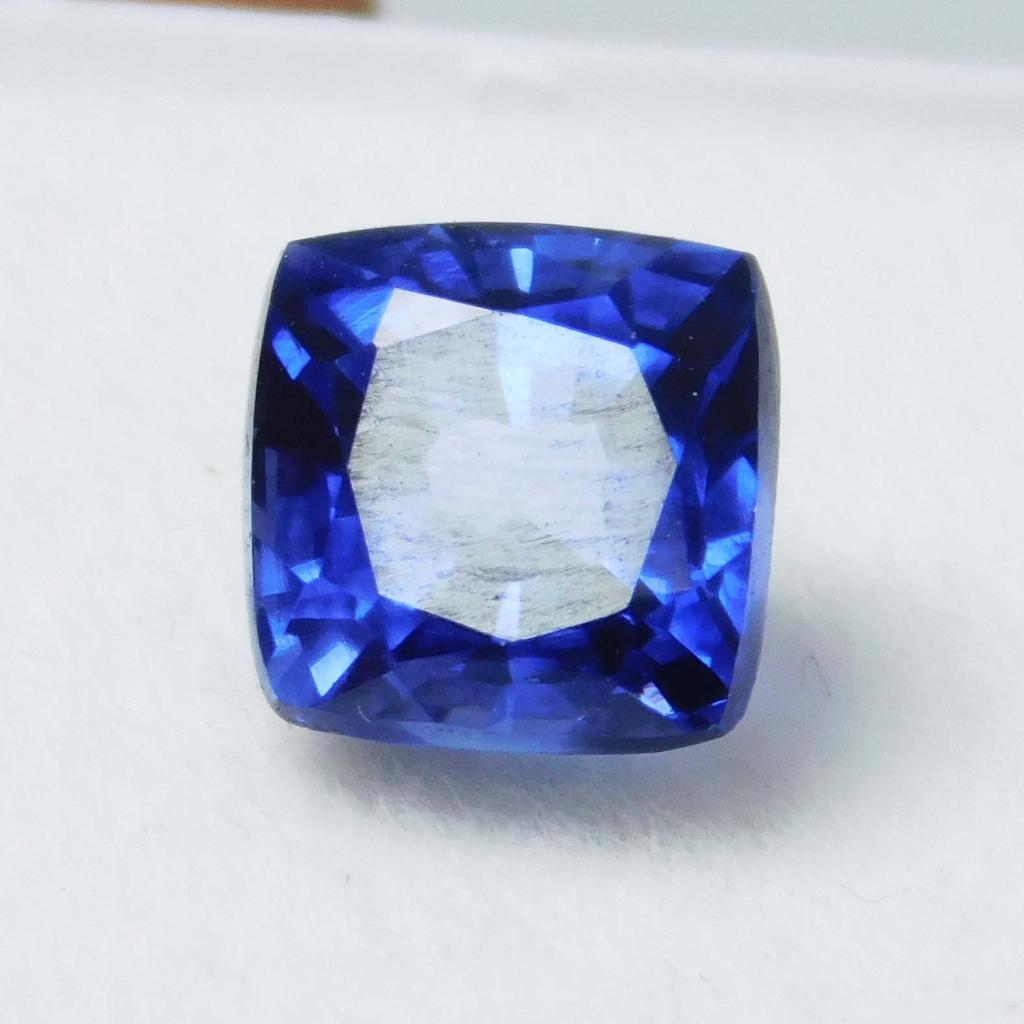 Natural Blue Sapphire 10.23 Ct Color Cushion Cut Loose Gemstone.