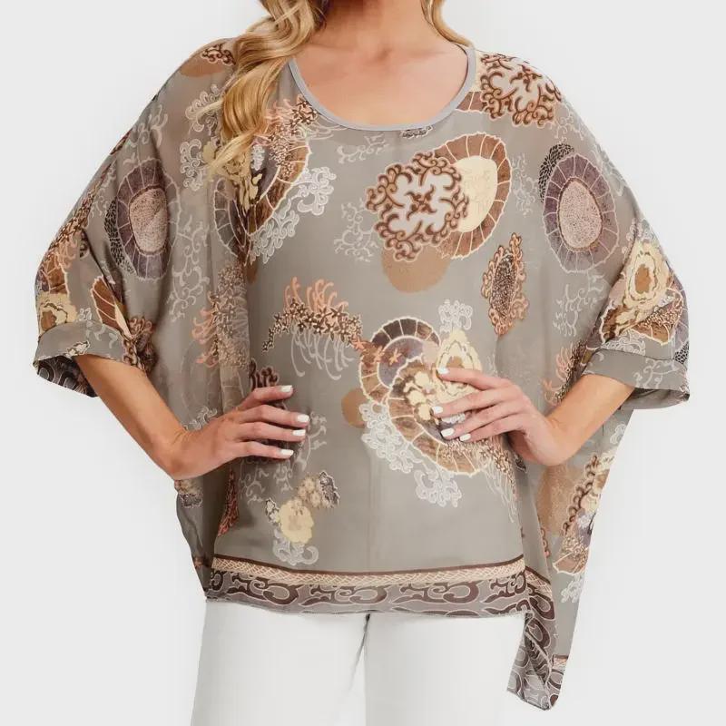 Женская рубашка с защитой от солнца из шифона 4 серии Bohemian