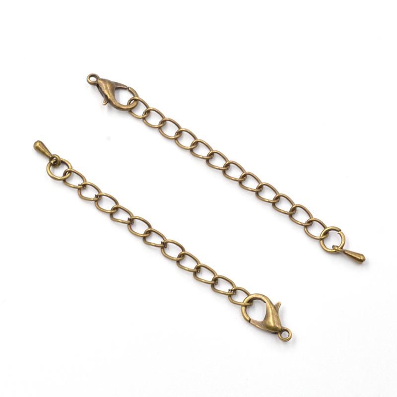 Бусины с каплями воды на конце, удлинительная цепь, карабины, соединитель для самостоятельного изготовления ювелирных изделий, браслетов, ожерелий, фурнитуры