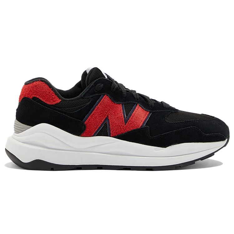 New Balance Nb 5740 Сетка Замша Ткань Спорт Круглый Носок Низкий Верх Повседневная Обувь для Образа Жизни Унисекс кроссовки Черный Красный M5740MS1