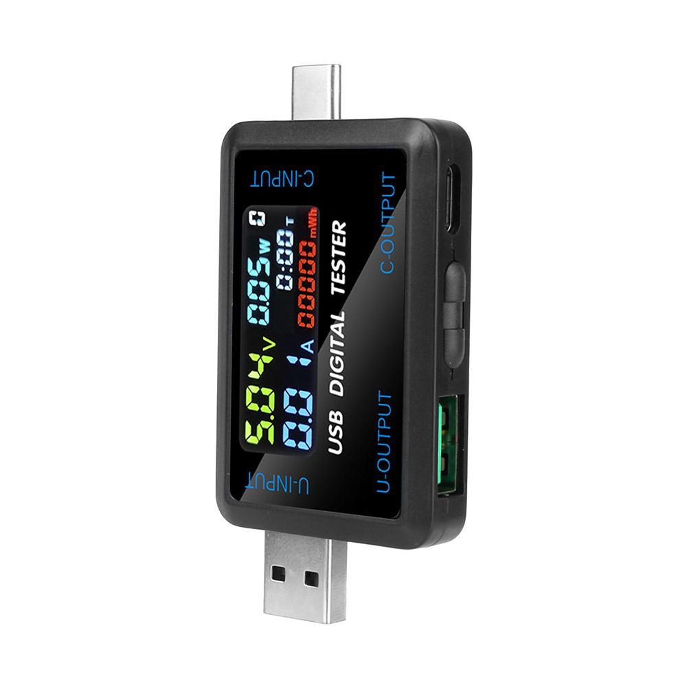 Измерители напряжения Ток USB Напряжение Тест тока Напряжение Емкость Тестер аккумулятора Цифровой дисплей Измеритель Емкость Тестер мощности
