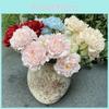 Peony Artificial Flowers Wedding Arch Decorative Silk Realistic Flowers