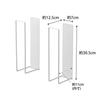 Yamazaki Tower Magnetic Cardboard Storage W7 x x for Cardboard Storage and Binding Container, White, Approx. D12.5 H30.5cm (per piece), 3948,