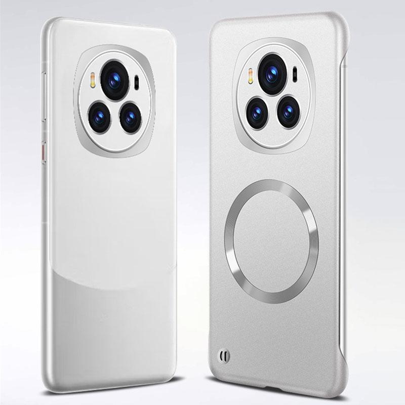 Безрамный матовый чехол для телефона Huawei Honor 200 Pro с беспроводной зарядкой Magsafe для Magsafe Магнитный чехол для Honor 100 200 Pro Capa Borderless Cover