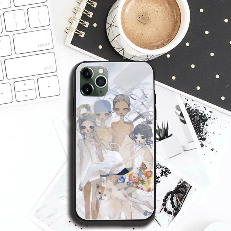 Aya Takano Чехол для телефона Закаленное стекло Для iPhone 13 12 11 Pro Mini XR XS MAX 8 X 7 6S 6 Plus SE 2020 чехол