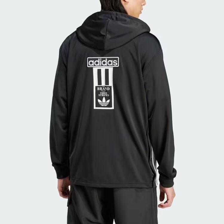 Adidas Оригинальные худи Adicolor Adibreak на молнии во всю длину для мужчин, черные IM8210