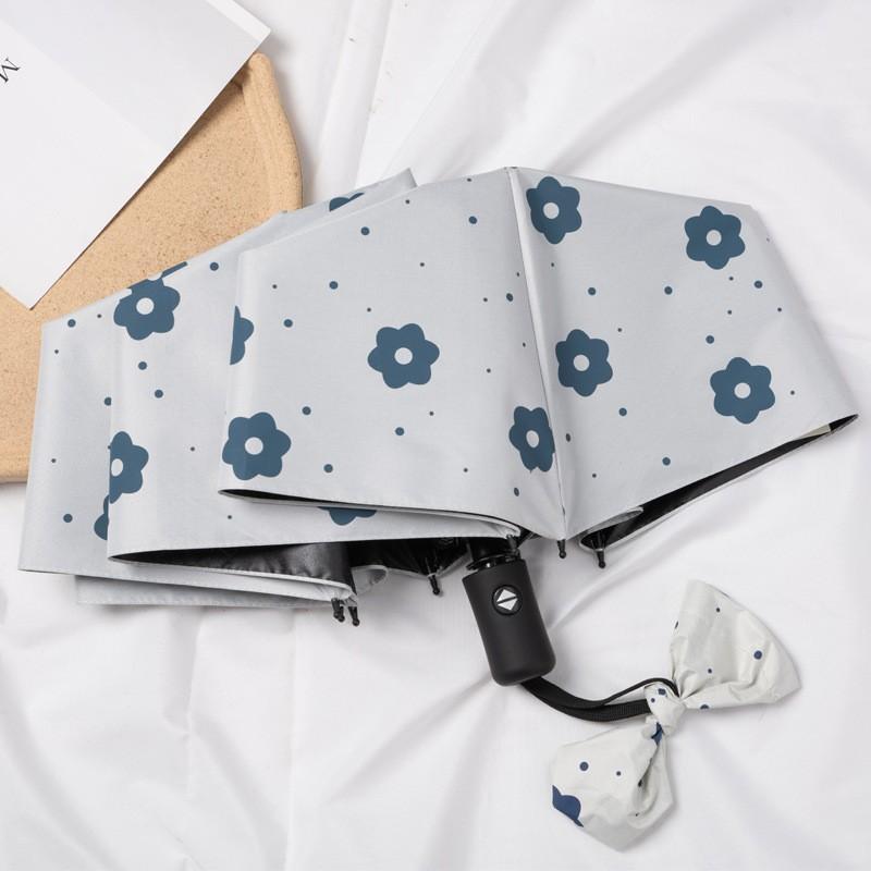 Automatic Manual Folding Umbrella Sun Rain Protection UPF50 Black Coating Cartoon Design 8-Rib Lightweight Adult