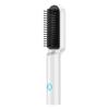 Electric Straightener Comb Mini Portable Fast Heating Rechargeable Multifunctional Straight Hair Comb Pearl White