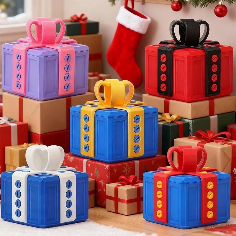 Игрушки-сюрпризы с откручивающейся крышкой 3D-печатные игрушки# Коробка со средним пальцем Розыгрыши* Скульптуры и фигурки Украшения для подарочной коробки Печатные@#