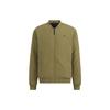 Solid Color Baseball Collar Zipper Down Jacket Men Jackets Green HN2142