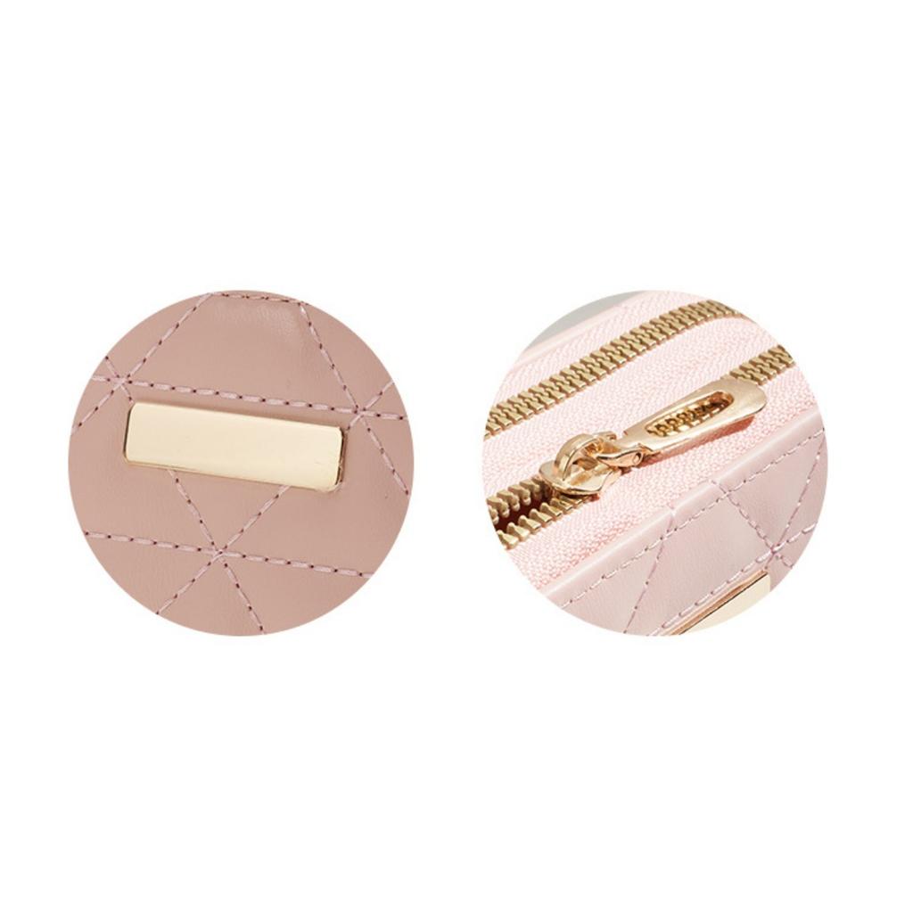 Маленькая сумка-меховой шарик, Двухслойный кошелек, Алмазная сетка, Женский, Короткий, Ручной, Кошелек для монет