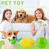 Pet Toy Thickened Bite-resistant Football Teeth Cleaning Sound Biting Elastic Ball Dog Teeth Grinding Toy