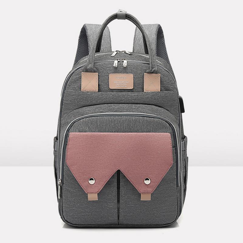Baby Diaper Bag Mommy Backpack For Mom Usb Maternity Baby Nappy Nursing Bags Travel Diaper Backpack For Stroller Kit