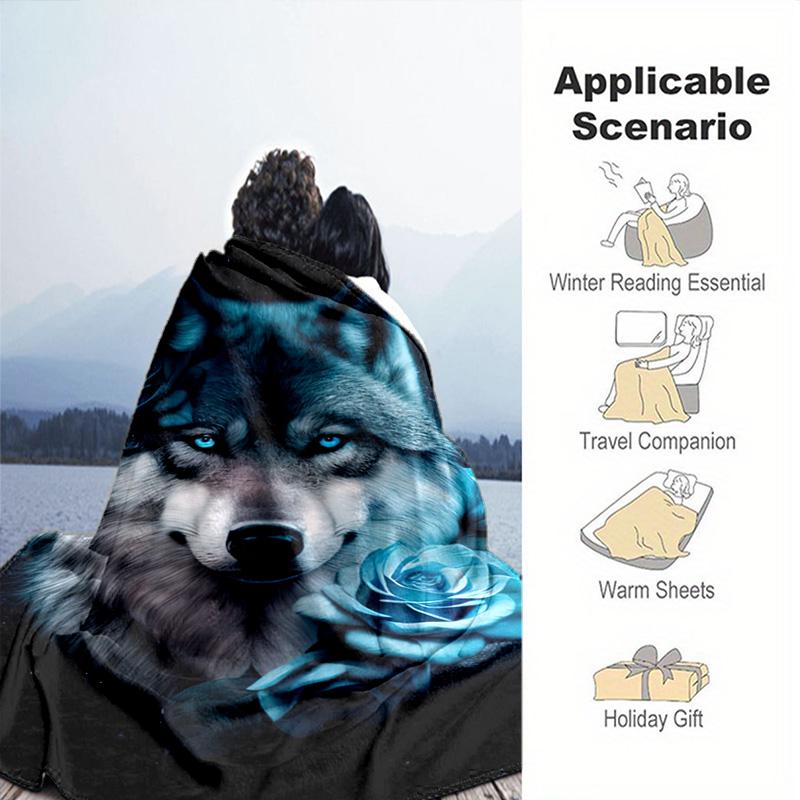 1pc animal blanket, all season lightweight home office outdoor nap multifunctional blanket