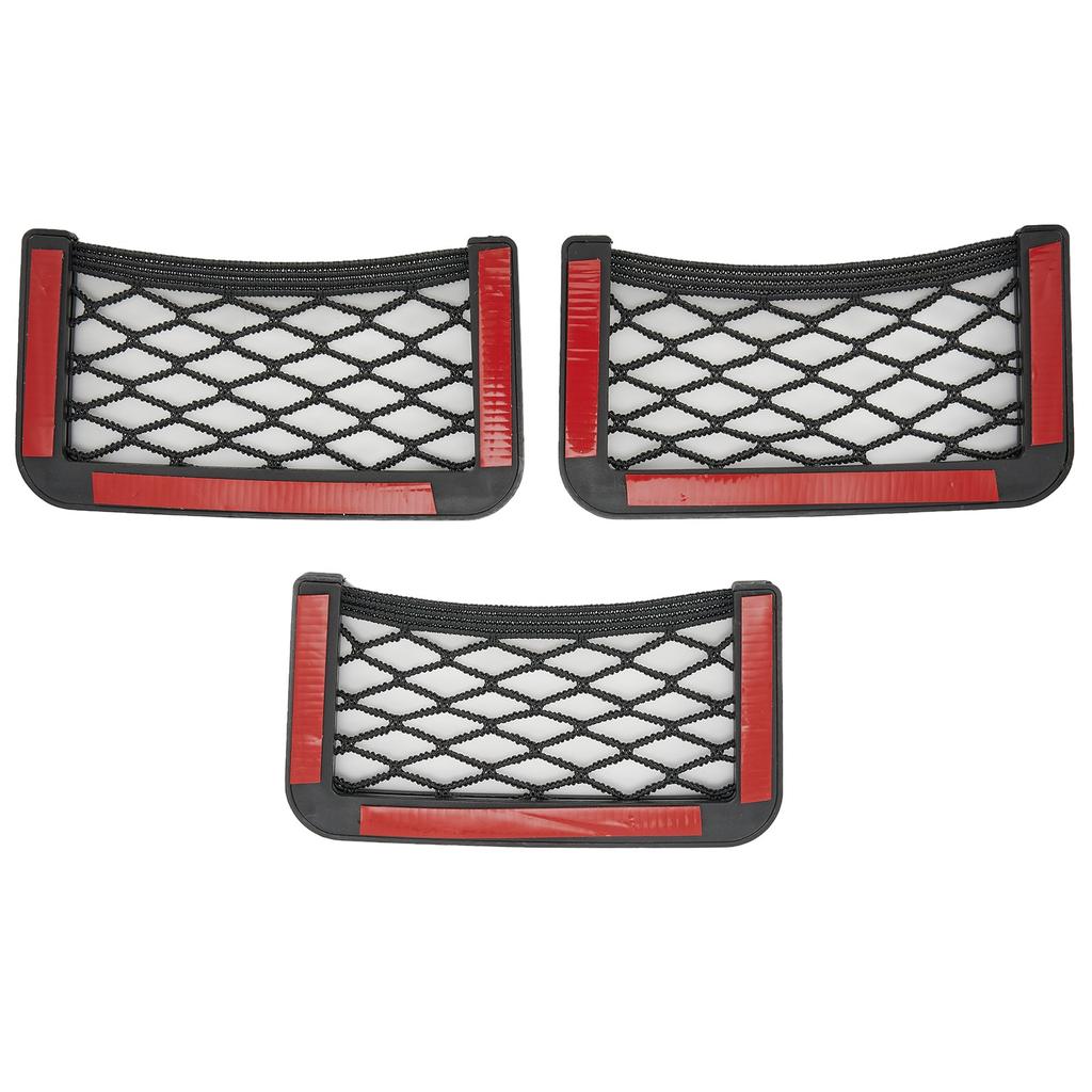 Высококачественная автомобильная сетчатая сумка для хранения, сетчатая сумка для хранения, двухсторонний органайзер, сетчатый карман, боковой органайзер, детали, держатель для телефона, универсальный