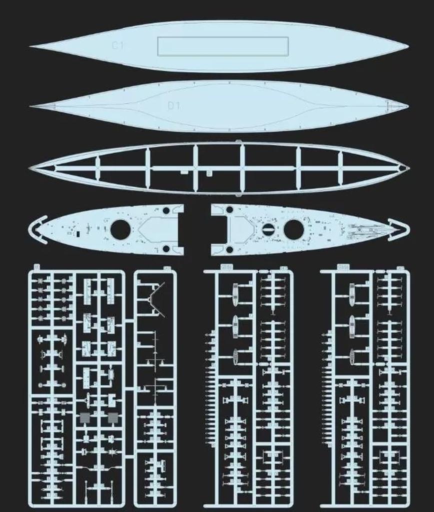 Flyhawk HMS Duke of York 1943 Стандартное издание Пластиковый набор модели FLYFH1118 1/700 (Корабль)