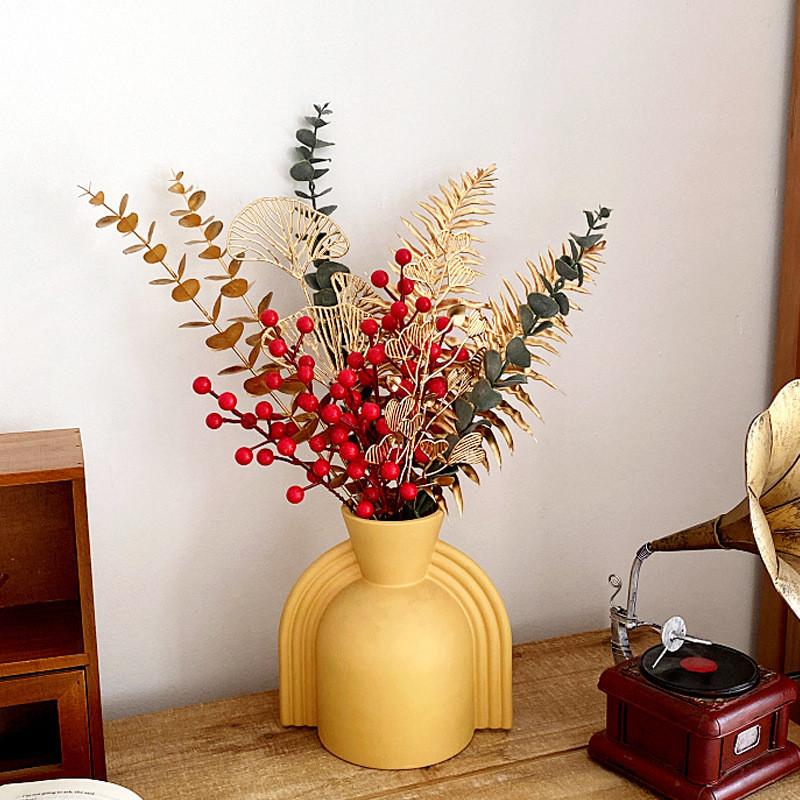 Ведро удачи DIY аксессуары с пластиковыми счастливыми фруктами для уличного украшения