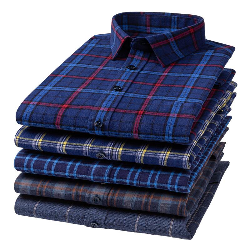 100% хлопок клетчатые рубашки для деловых мужчин с длинным рукавом качество осень весна мужской повседневный