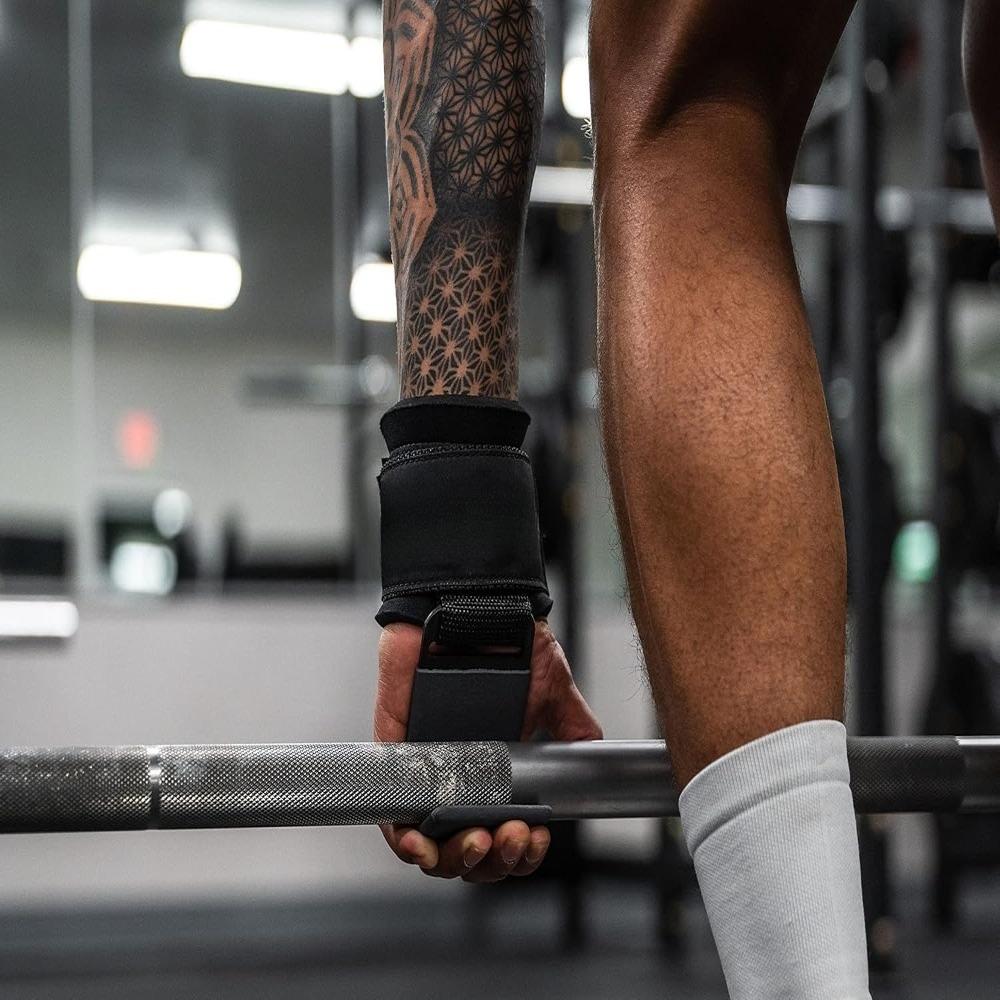 Крюки для поднятия тяжестей (Пара), Сверхпрочные силовые кистевые ремни Поддержка кистей рук для становой тяги, подтягиваний, шрагов - Гимнастические перчатки для мужчин и женщин