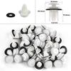 100Pcs Retaining Door Panel Clips Bumper Clips Interior Fender Screw Rivet
