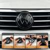 For VW Golf 6 MK6 5K0853601C 5K0853630 Volkswagen 135mm Car Front Grille Badge and 110mm Rear Trunk Emblem Lid Logo Accessories
