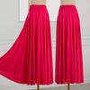 2025 Новая однотонная юбка для танцев в стиле кантри и бальных выступлений с большим подолом