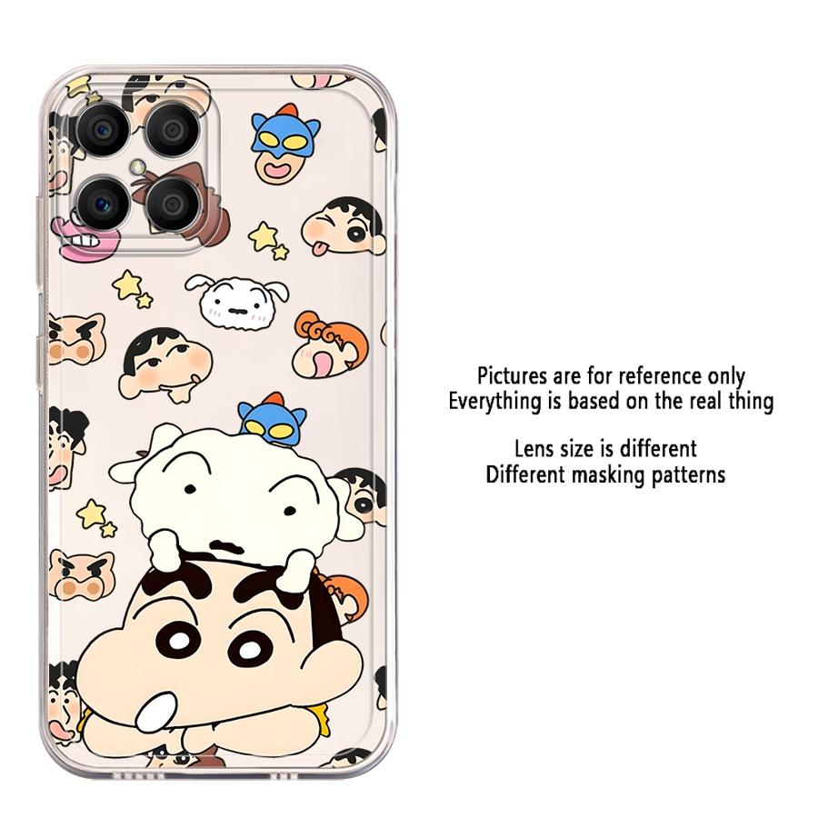 Shin Cartoon Little White Soft Phone Cover Case for Honor X8b X9b X8 X7b X9a X8a 90 Lite