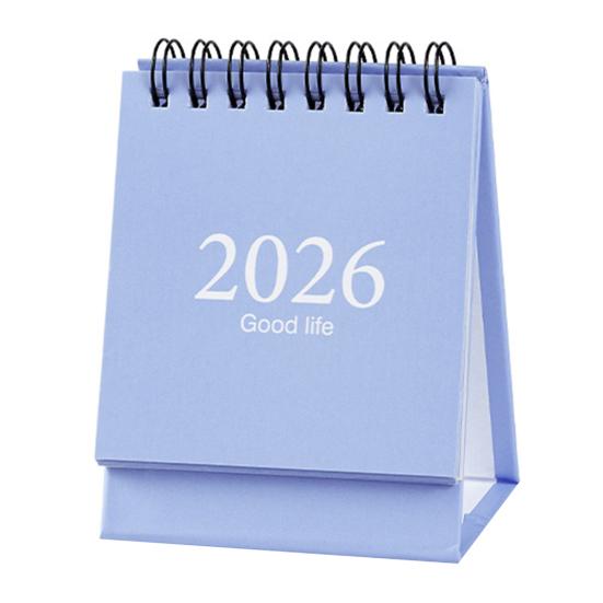 Мини настольный календарь на 2026 год со стикерами, Планировщик ритуальной жизни, Портативный стоячий перекидной настольный календарь
