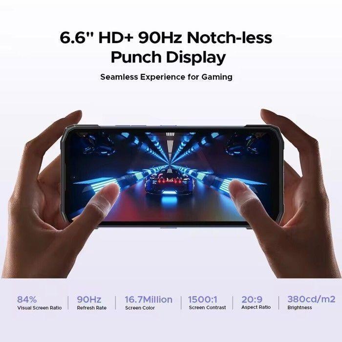 DOOGEE S200 VIP 5G Smartphone Robuste 48Go+256Go Écran 6,72''+1.32" 10100mAh/33W Téléphone Incassable 100MP AI Caméra NFC/GPS Gris