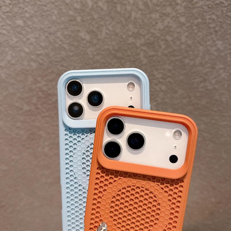 Сетчатый корпус для отвода тепла для чехла с беспроводной зарядкой MagSafe для iPhone 17 16 15 14 13 12 Pro Max Plus 17 Air, дышащий жесткий чехол