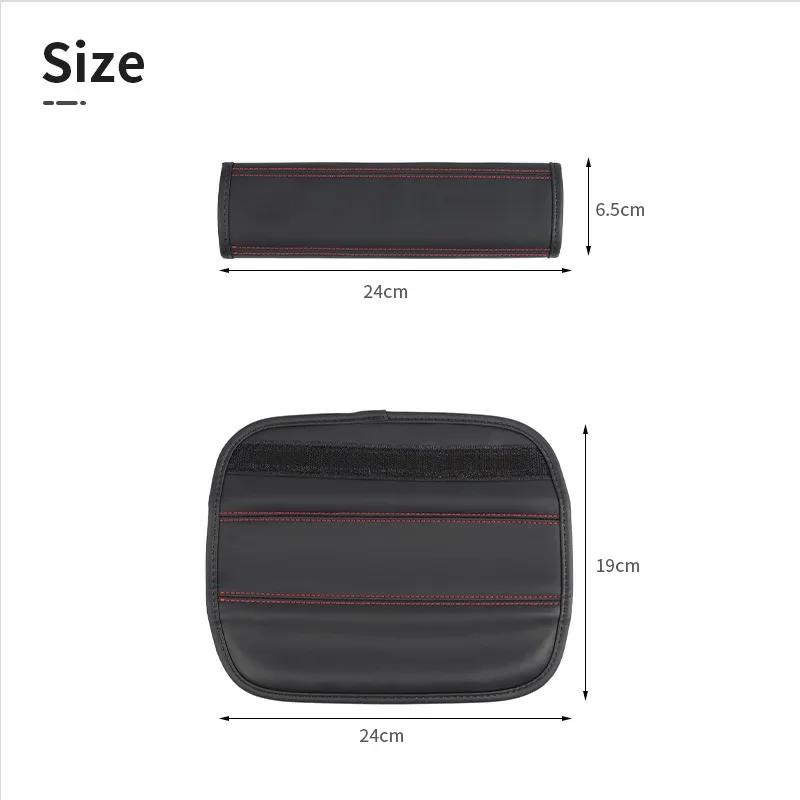 2PCS Leather Car Safety Belt Pads Shoulder Protecor Cover for Cadillac Escalade Deville CTS DTS STS XTS ATS BLS SLS CT5 CT6 XT5