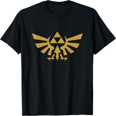 Футболка The Legend of Zelda Щит Хайрула Золотой Триколор