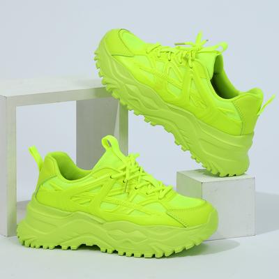 Обувь для женщин, дышащие кроссовки унисекс, большие размеры, массивные кроссовки, нескользящая повседневная обувь на толстой подошве