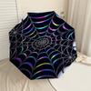 1PC spiderweb pattern Automatic Open/Close Umbrella Compact Folding Umbrella with 8-Rib Shaft lightweight esign, Highquality Fabric1146A