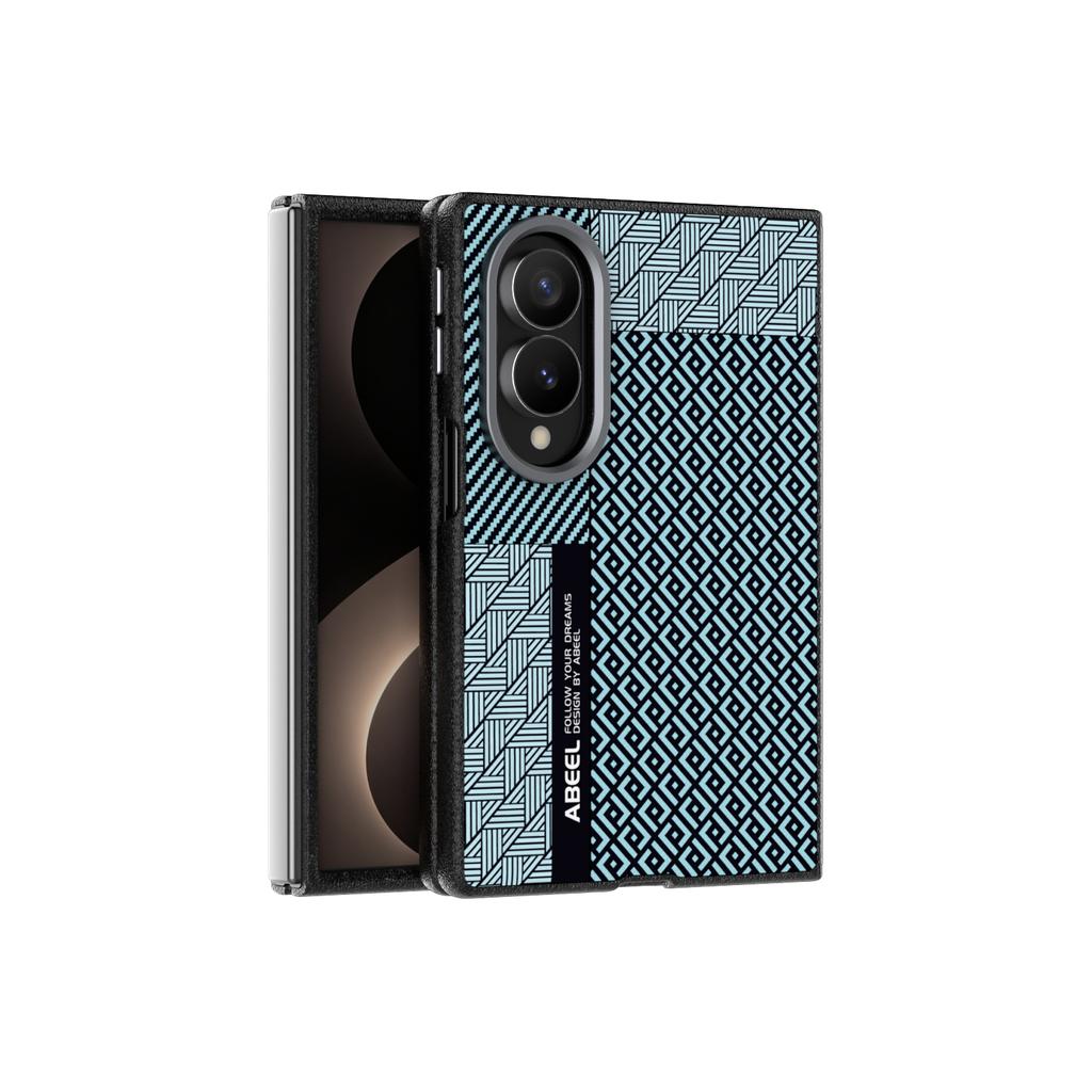 Премиальный чехол для телефона с текстурой из углеродного волокна для Samsung Galaxy Z Fold 8 Ultra 8, усиленный сплавом, с защитой объектива, магнитная крышка
