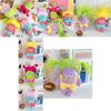 Adorable Fluffy Plush Keychain Doll Cute Cartoon Character For Girls And Students