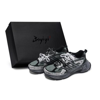 FC CLASSIC Slip Resistant Abrasion Resistant Low Top Running Shoes Unisex Black Gray Silver JS2789(Team80-S-BOX)