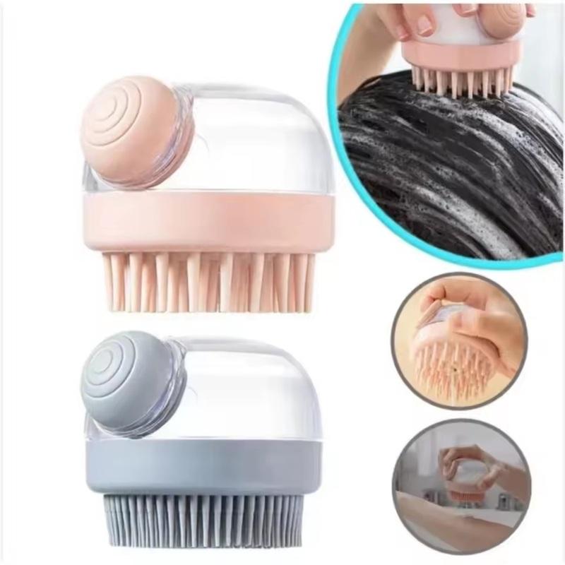 Силиконовая жидкая добавка Шампунь Щетка для очищения и массажа кожи головы
