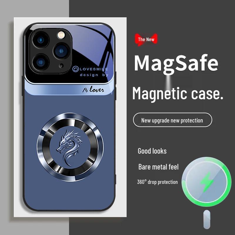 Чехол для телефона Apple 11 Ring Dragon Head Plus с магнитным креплением Promax All-inclusive 12, защитное стекло от падений 13, роскошный чехол.