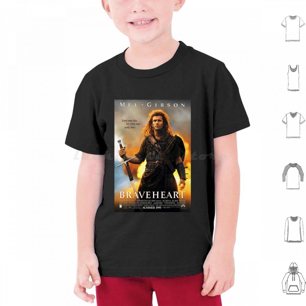 Футболка Braveheart Хлопок Мужская Женская Печать DIY Уоллес Храброе Сердце Мел Шотландское Нагорье Уильям Уоллес Каждый Человек Умирает