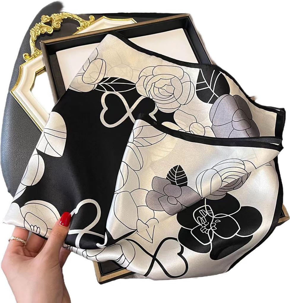 100% Natural Silk Scarf Women Foulard High Quality Square Female Headkerchief Fashion Lady Shawl Wraps Hijab Bandana Scarves