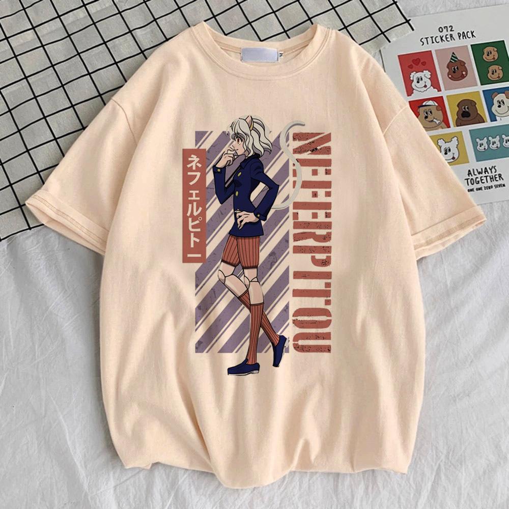 Hunter x Hunter Киллуа Золдик Хисока Курапика Гон футболка женская харадзюку Удобная хип-хоп рубашка Y2k Женская с принтом Пастельный