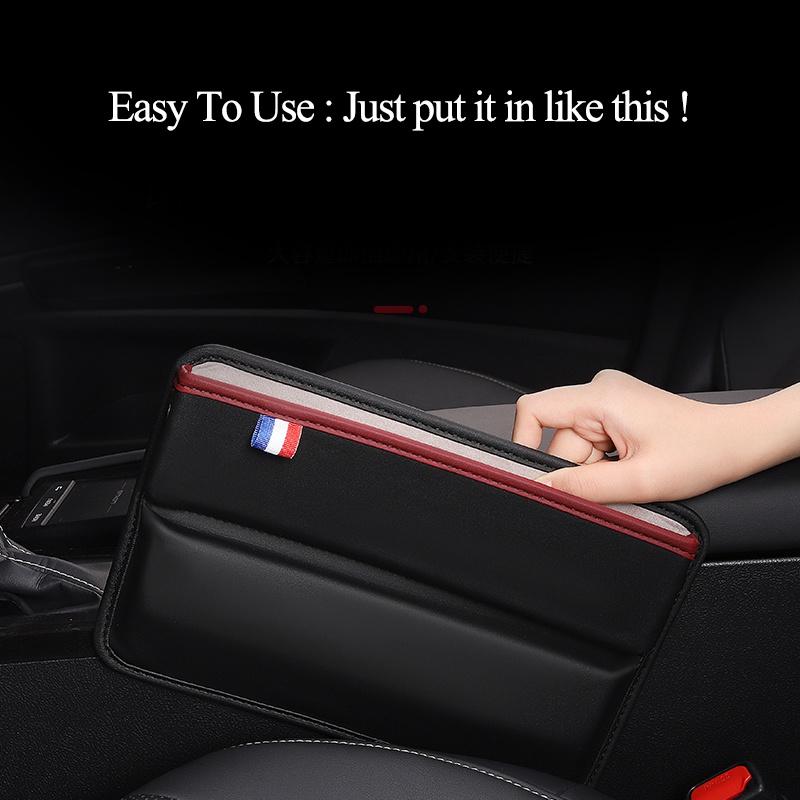 1 PCS PU Leather Car Seat Storage Box Gap Storage Box Car Storage Box Gap Filler Pocket Auto Parts ZH