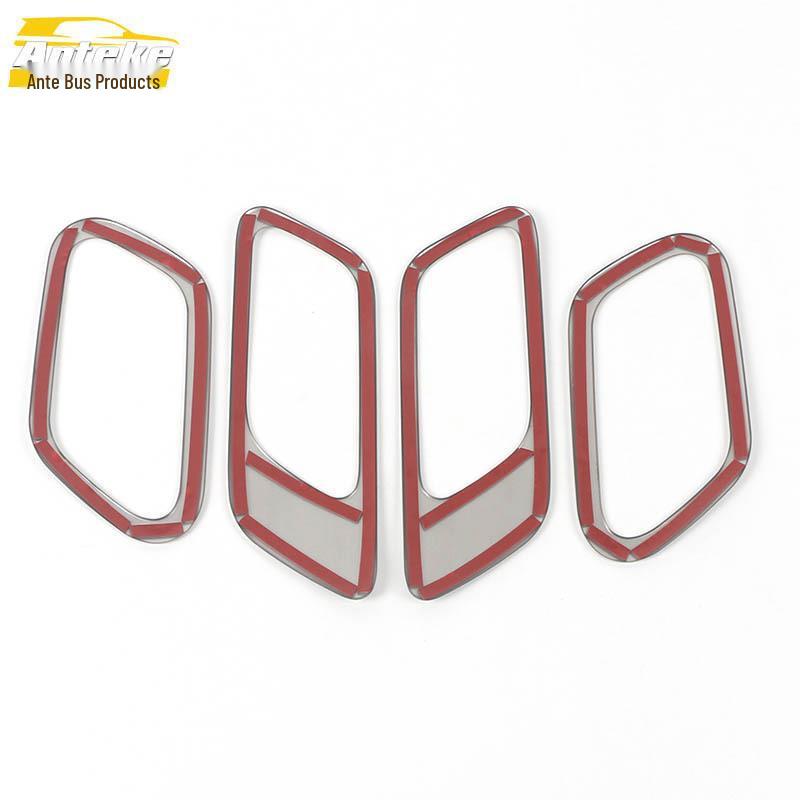 22 Qijun Interior Handle Bright Ring Decoration Sticker - Car Interior Accessory